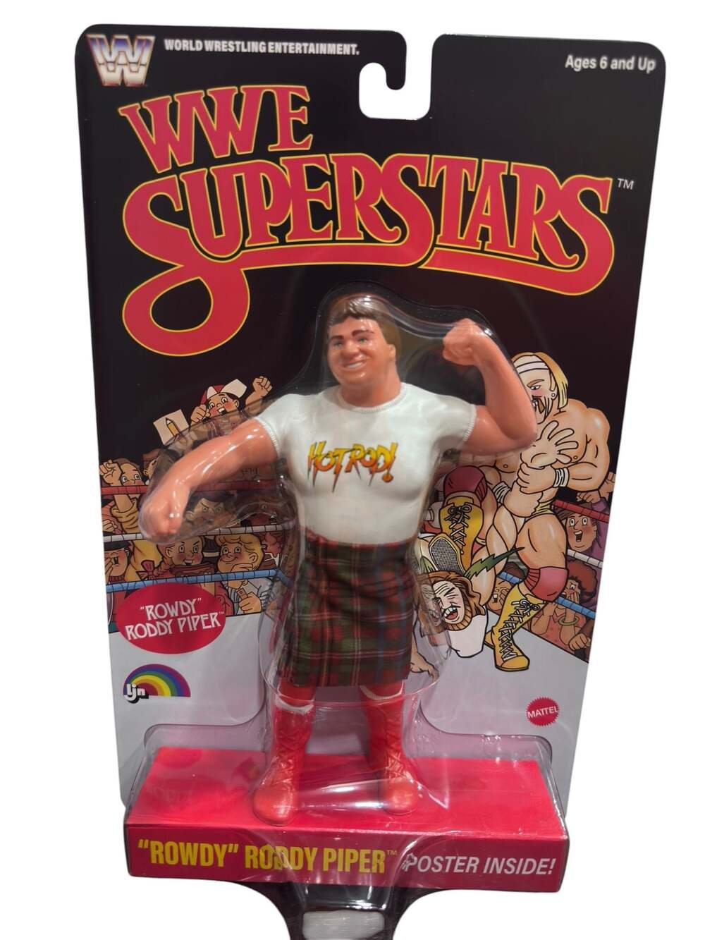 WWE Mattel Superstars LJN Series 3 “Rowdy” Roddy Piper Black Card Chase